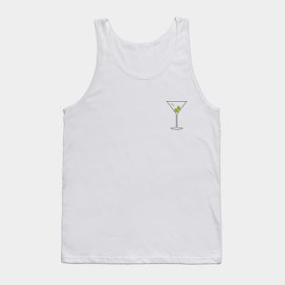 Minimalist Drinks Cocktails Martini Tank Top